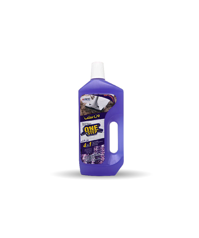 One Step All-Purpose Cleaner 4*1 - Lavender Fragrance, 1 Liter